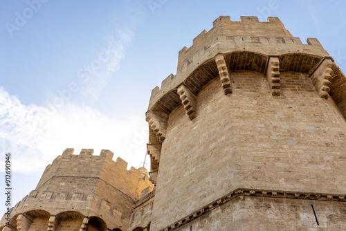 Torres de Quart, medieval building in Valencia, Spain photo