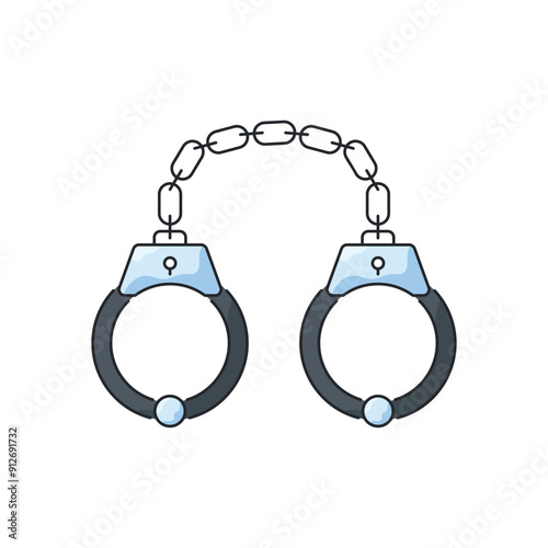 Handcuffs vector icon
