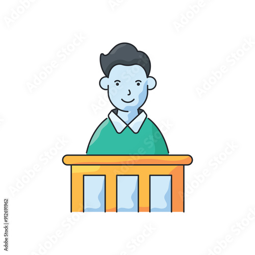 Witness vector icon