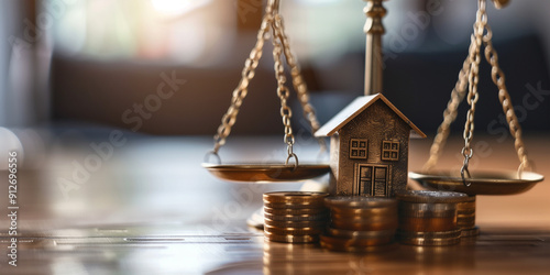 Concept of lawsuits, divorce lawsuits and division of real estate assets