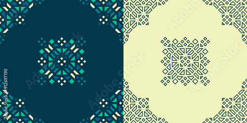 Oriental Geometric Ornament Design for Culture or Islamic Theme