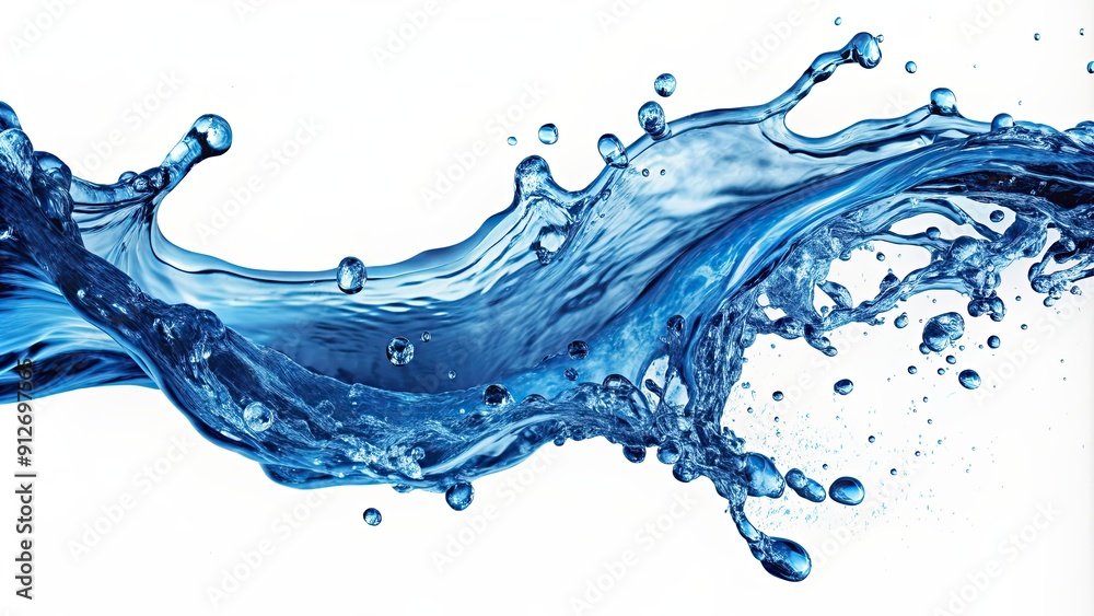 Isolated water splash with blue bubbles and flowing motion, water, splash,background, blue, bubbles, flowing, motion, isolated Isolated water splash with blue bubbles and flowing motion, water, splash,background, blue, bubbles, flowing, motion, isolated
