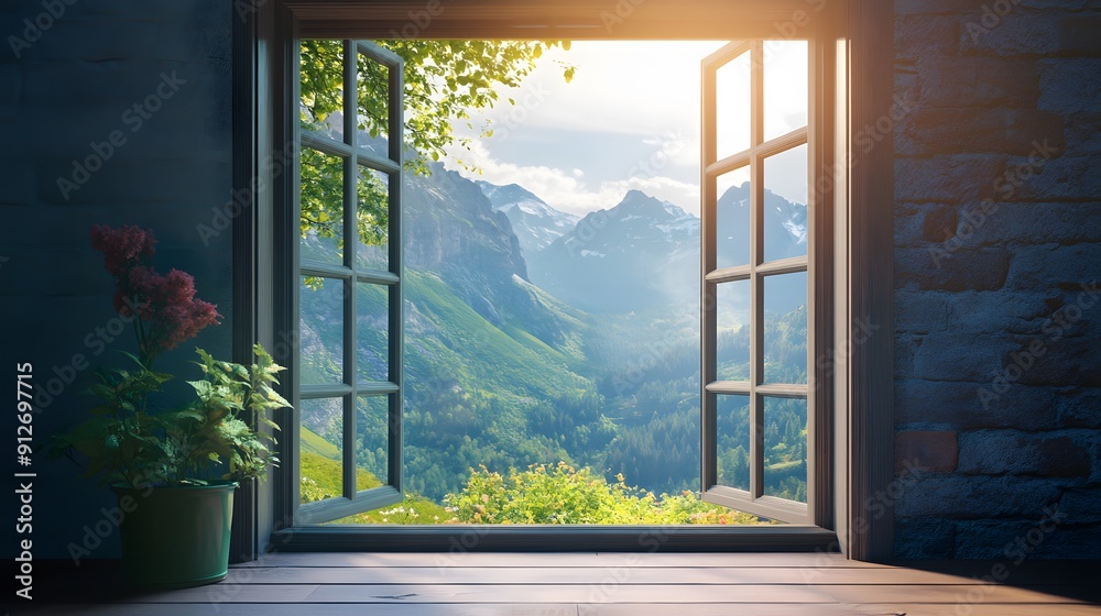 beautiful mountain view from inside the house beautiful mountain view from inside the house