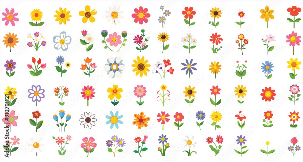 Flower element design, spring colorful flower elements, Abstract floral vector elements, Beautiful colorful flowers icon vector, Decorative floral design elements
Flower element design, spring colorful flower elements, Abstract floral vector elements, Beautiful colorful flowers icon vector, Decorative floral design elements