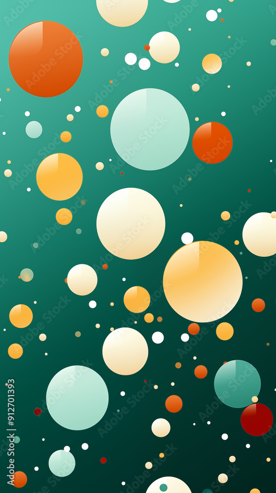 Colorful Circles, Dots, Balls on Green Background, Abstract Image, Texture, Pattern, Wallpaper, Cover and Screen of Smartphone, Cell Phone, Computer, Laptop, 9:16 and 16:9 Format Colorful Circles, Dots, Balls on Green Background, Abstract Image, Texture, Pattern, Wallpaper, Cover and Screen of Smartphone, Cell Phone, Computer, Laptop, 9:16 and 16:9 Format