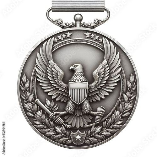 cutout gold, silver, and bronze medal iisolated