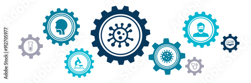 corona virus vector illustration. Abstract concept with connected icons related to 2019-nCoV infections in china.