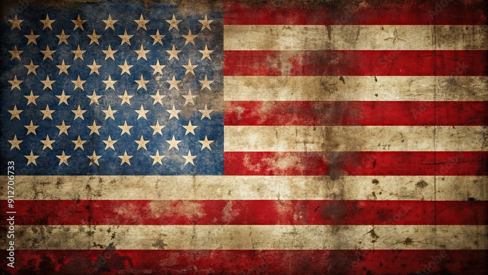 Grunge American flag with distressed and weathered look , grunge, American flag, distressed, weathered Grunge American flag with distressed and weathered look , grunge, American flag, distressed, weathered