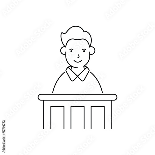 Witness vector icon