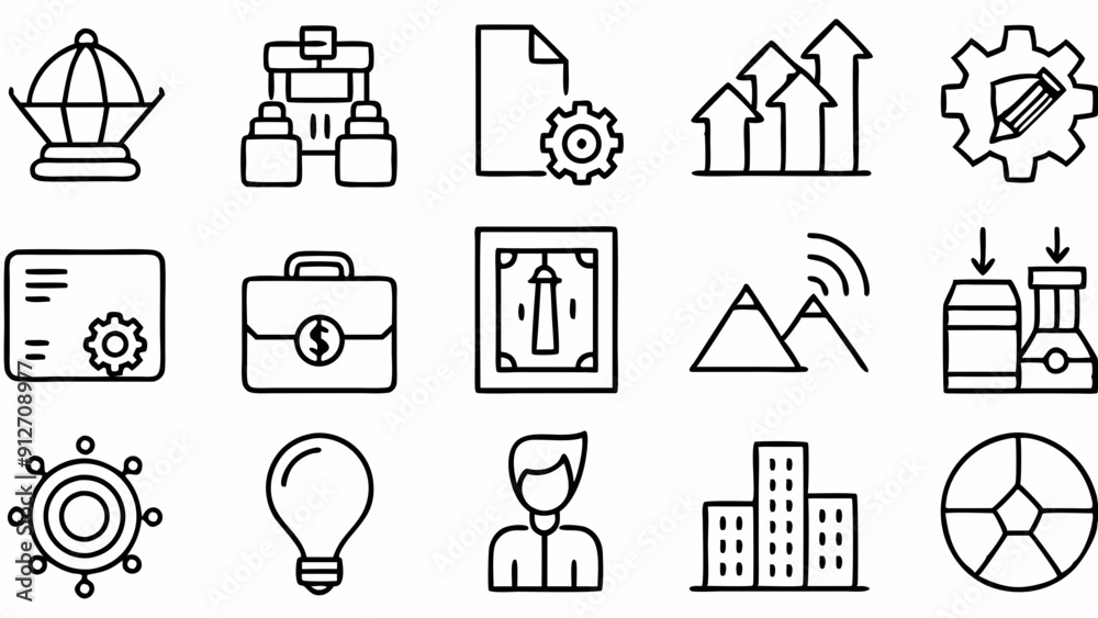 Business line icon set. Team, business people, human resources, research, meeting, partnership, support, businessman. Vector illustration
Business line icon set. Team, business people, human resources, research, meeting, partnership, support, businessman. Vector illustration