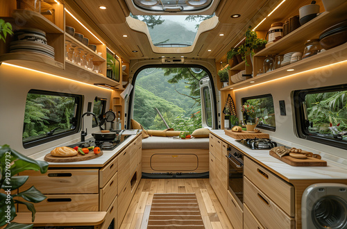 wohnmobile, vanlife, camper, camping, mobilehome, alkoven, kastenwagen, inennraum, stauraum, schlafen, autark, wildcampen, zug, beförderung, stadt, transport, bauwerk, innenausstattung, architektur, a photo