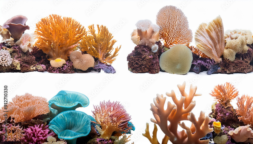 Obraz premium removed coral reefs in a set