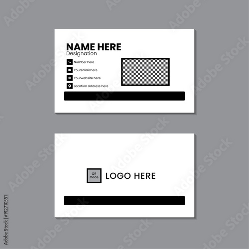 Creative modern simple business card layout