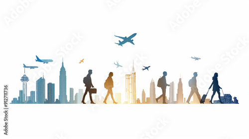 Business people travel 