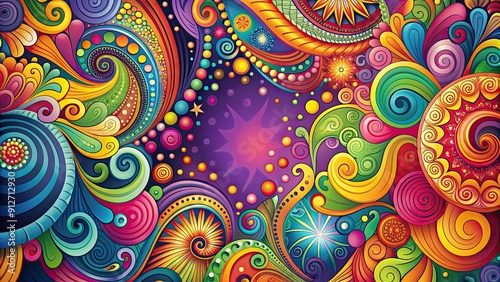 Abstract background of colorful swirls and patterns , art, vibrant, design, abstract, texture, colorful, backdrop