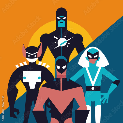 Cartoon Superhero Character Designs