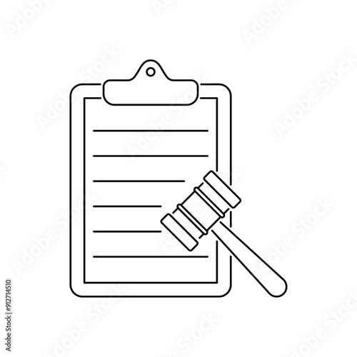 Verdict vector icon