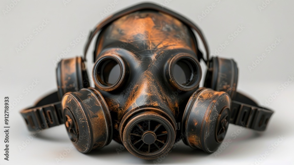 Respirator on white background. Respirator on white background.