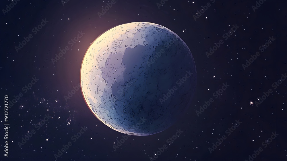 Obraz premium earth and moon