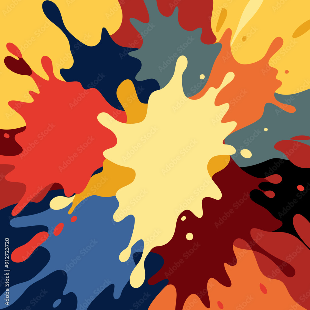 Vibrant Watercolor Splashes Texture Vibrant Watercolor Splashes Texture