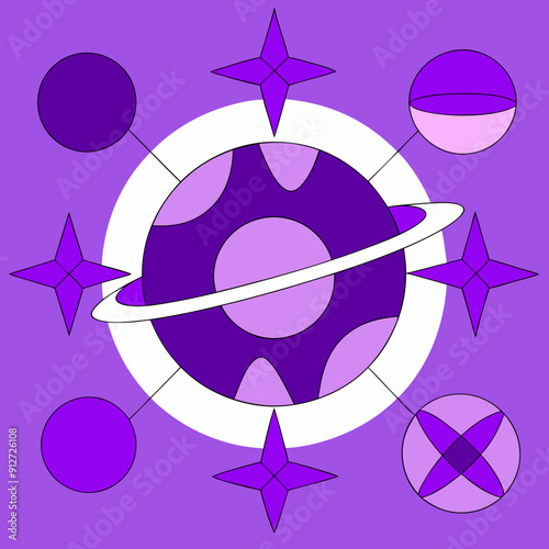 Abstract Cosmic Space Designs