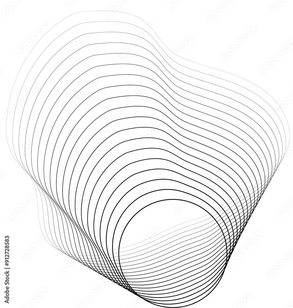 Circle liquid blend out line gradient. Technology element design Circle liquid blend out line gradient. Technology element design