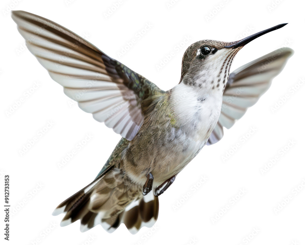 Fototapeta premium PNG Graceful hummingbird in mid-flight