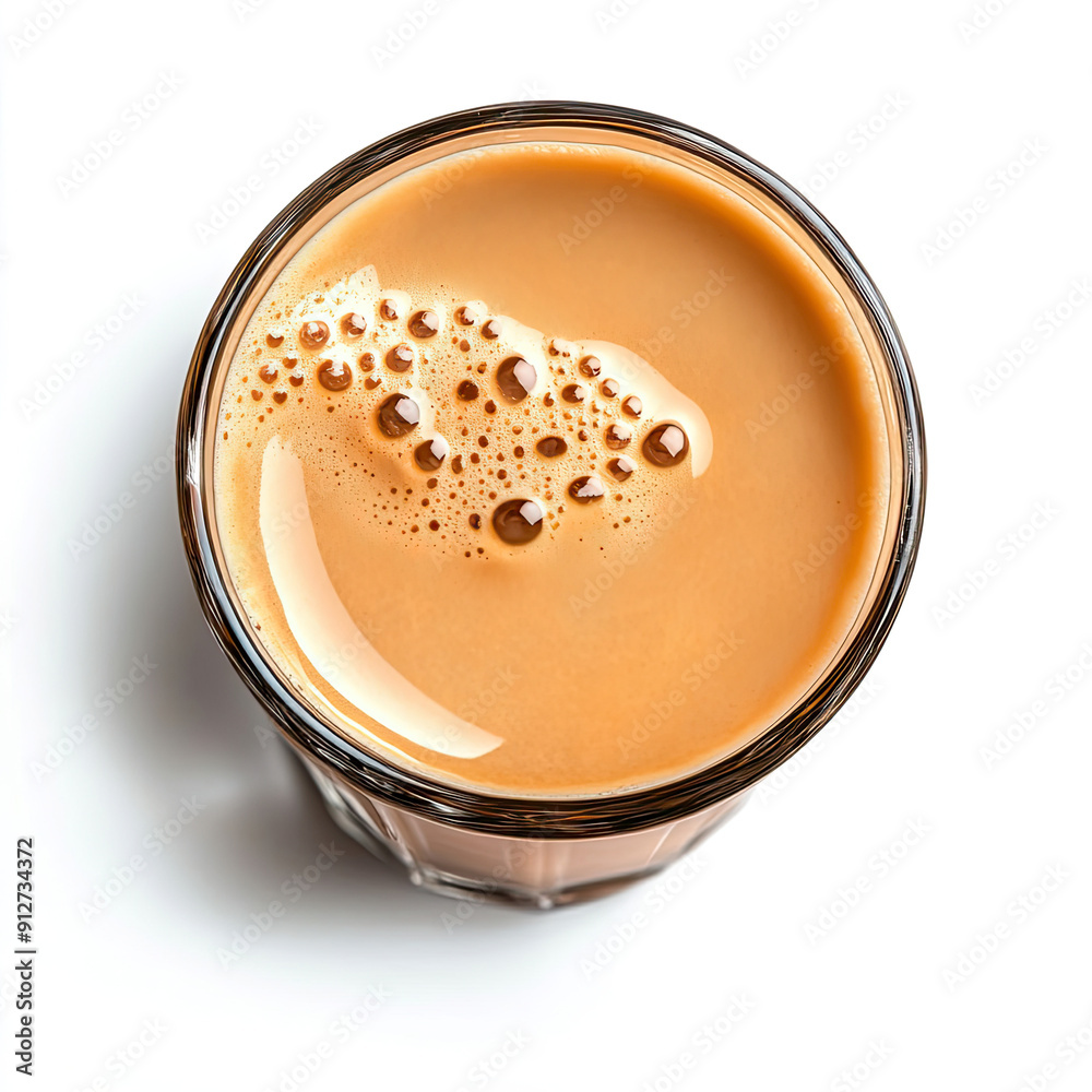 Indian Chai Tea with Spices Isolated White Background Indian Chai Tea with Spices Isolated White Background