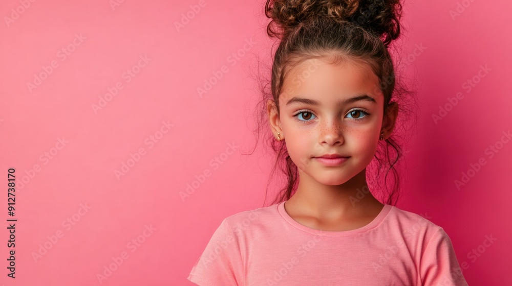 Portrait of a school-age child emerged against a bright background. Advertising backdrop with a teenager expresses emotions of joy and surprise. Portrait of a school-age child emerged against a bright background. Advertising backdrop with a teenager expresses emotions of joy and surprise.