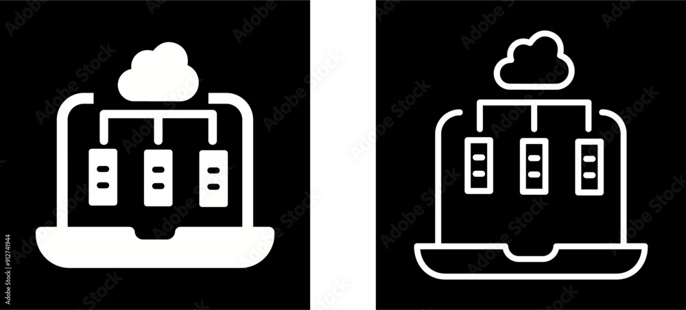 Online Library Vector Icon Online Library Vector Icon