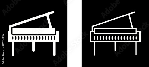 Grand Piano Vector Icon