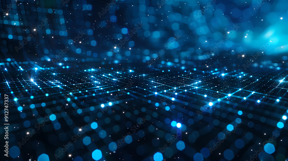 Abstract blue technology background Abstract blue technology background