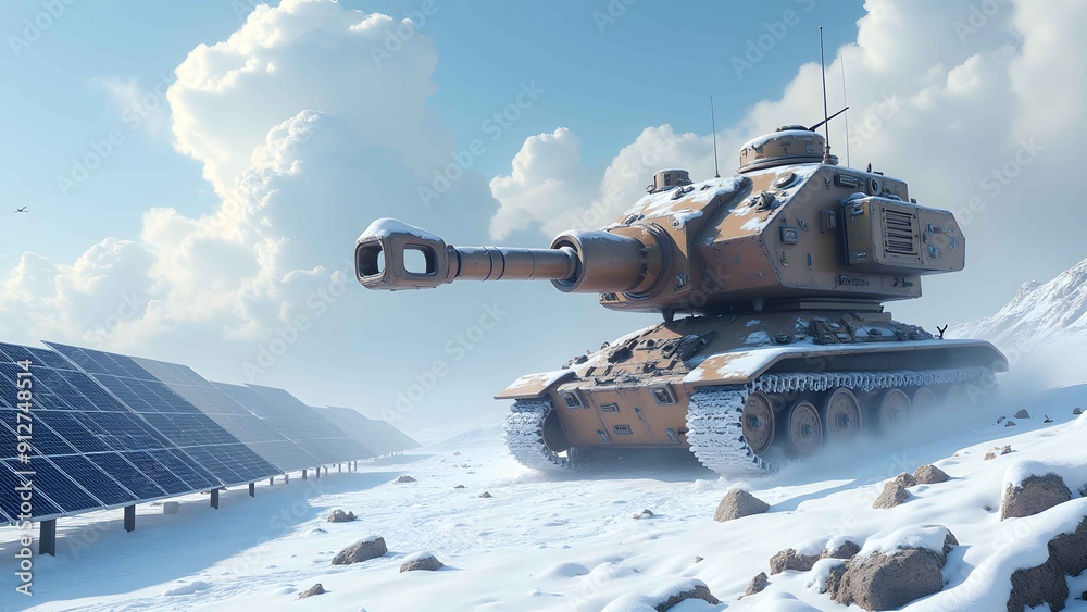 Snowy landscape. Snowy landscape.