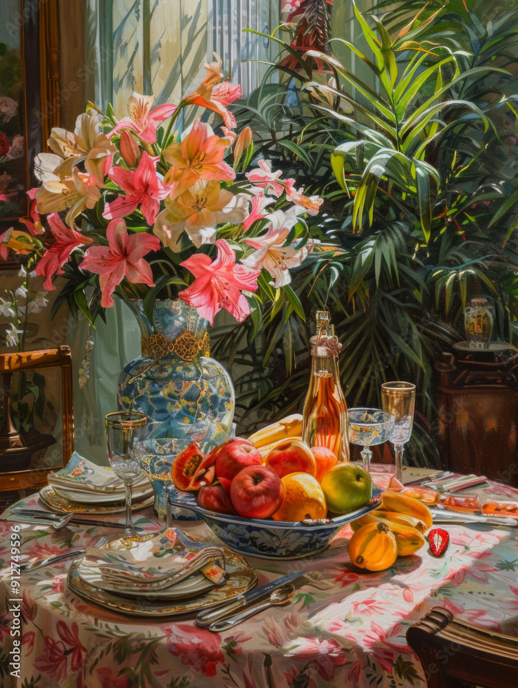 Fototapeta premium dining table