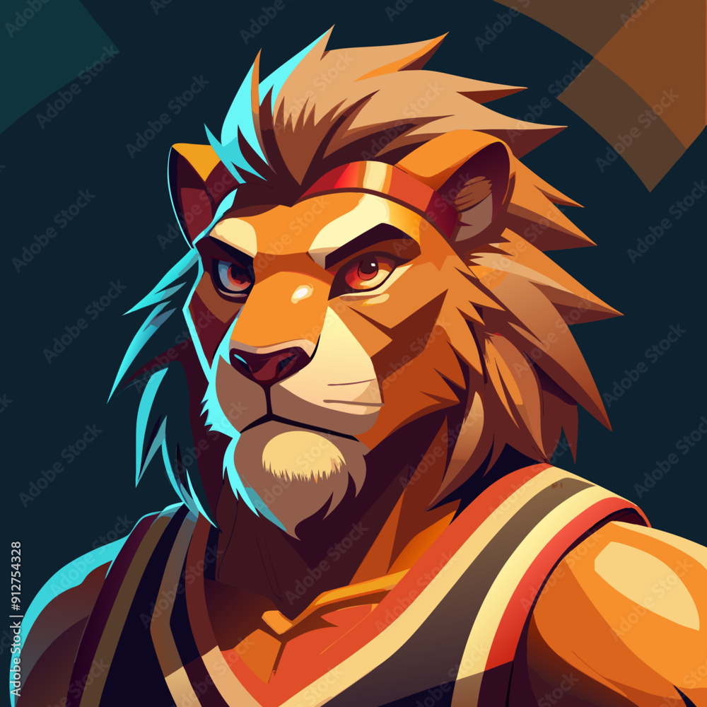 cartoon lion basketball mascot cartoon lion basketball mascot