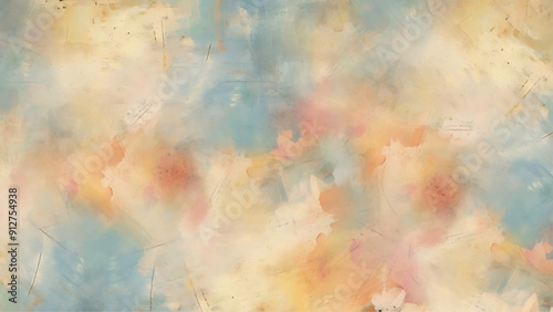 Abstract grunge paint wall pattern with expressionism elements vector. Fine art print impressionism style abstraction.