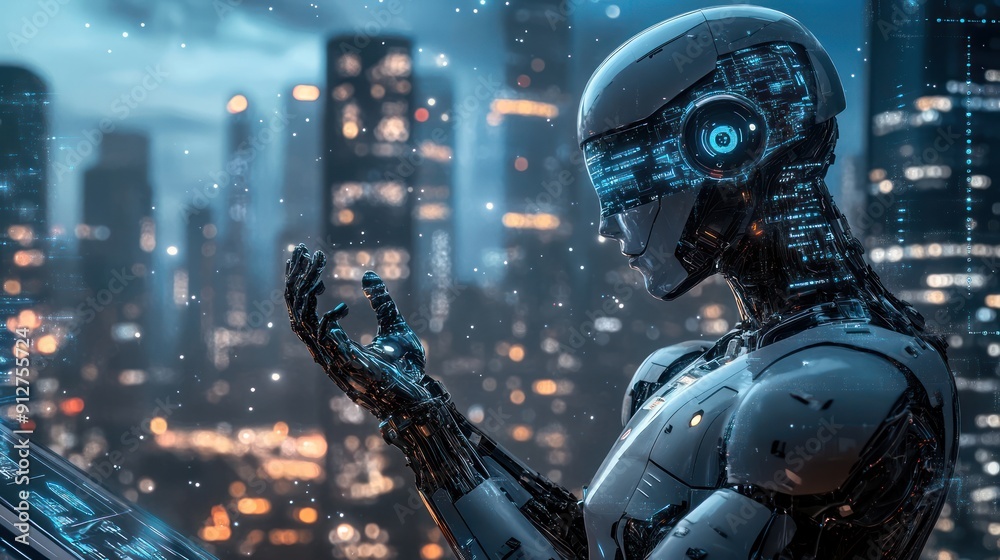 Artificial Intelligence in a Futuristic City Artificial Intelligence in a Futuristic City