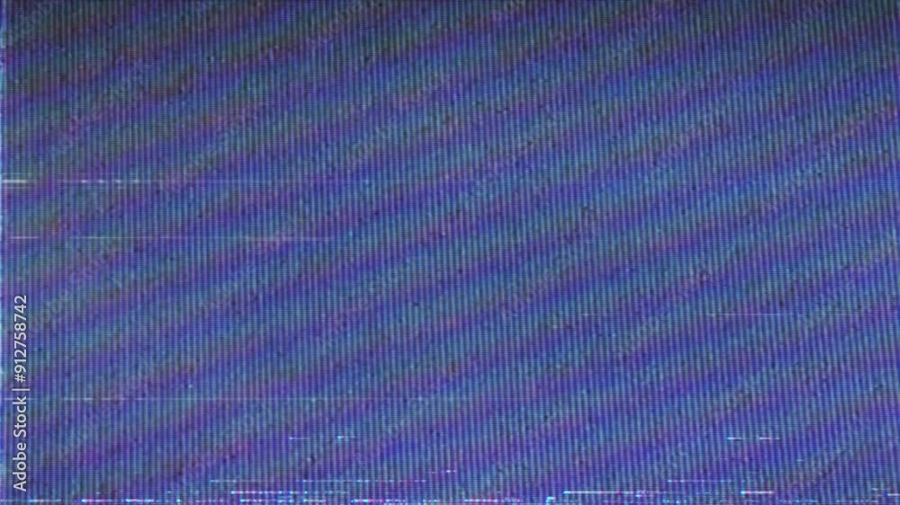 Television Color Lines Textures. Retro Look. TV Screen Overlay. Video Effect.