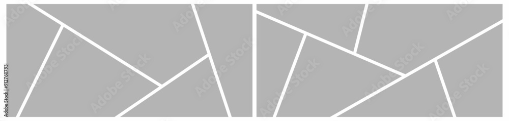 Pictures or photos frame collage. comics page grid layout abstract photo frames and digital photo wall template Pictures or photos frame collage. comics page grid layout abstract photo frames and digital photo wall template