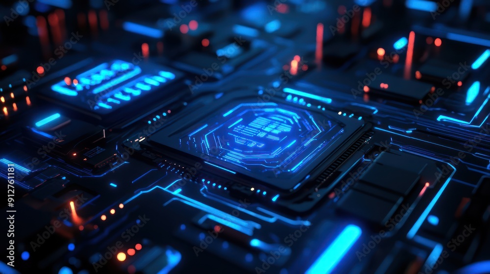 Blue Circuitry: The Heart of Technology Blue Circuitry: The Heart of Technology