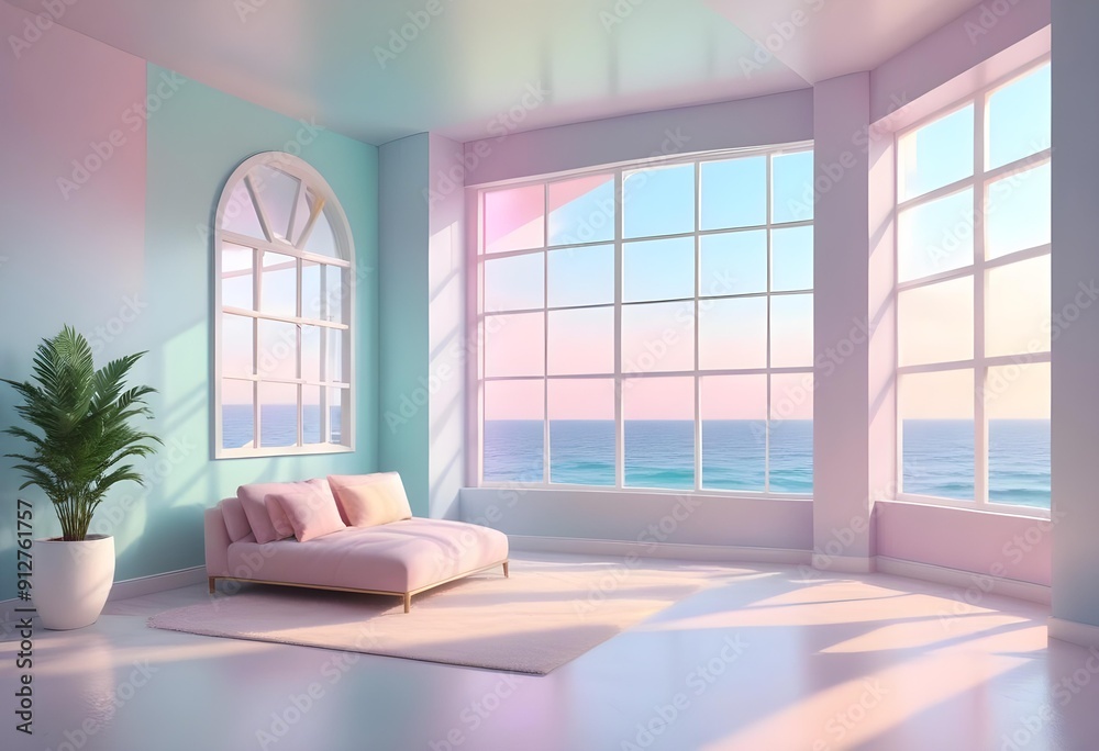 Photo modern style interior room 3d illustration Photo modern style interior room 3d illustration