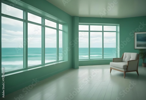 Photo modern style interior room 3d illustration