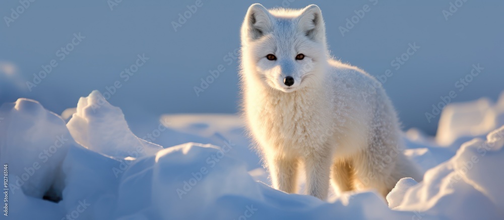 Arctic Fox in Snowy Landscape Arctic Fox in Snowy Landscape