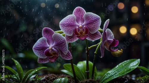 purple orchid in the garden