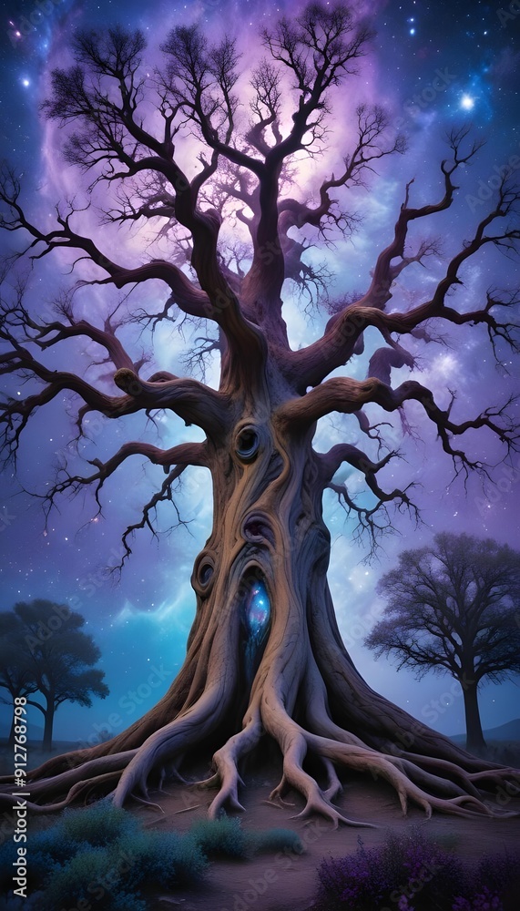 Horror An enormous Eldritch Tree with branches that generate galaxies and a trunk that sustains the Chaos Universe Horror An enormous Eldritch Tree with branches that generate galaxies and a trunk that sustains the Chaos Universe