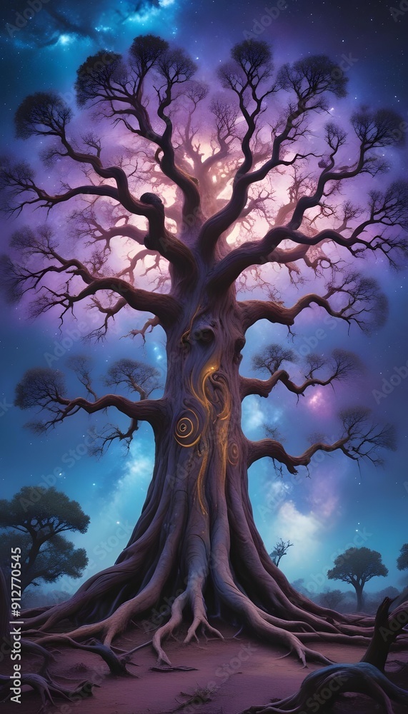 Horror An enormous Eldritch Tree with branches that generate galaxies and a trunk that sustains the Chaos Universe Horror An enormous Eldritch Tree with branches that generate galaxies and a trunk that sustains the Chaos Universe