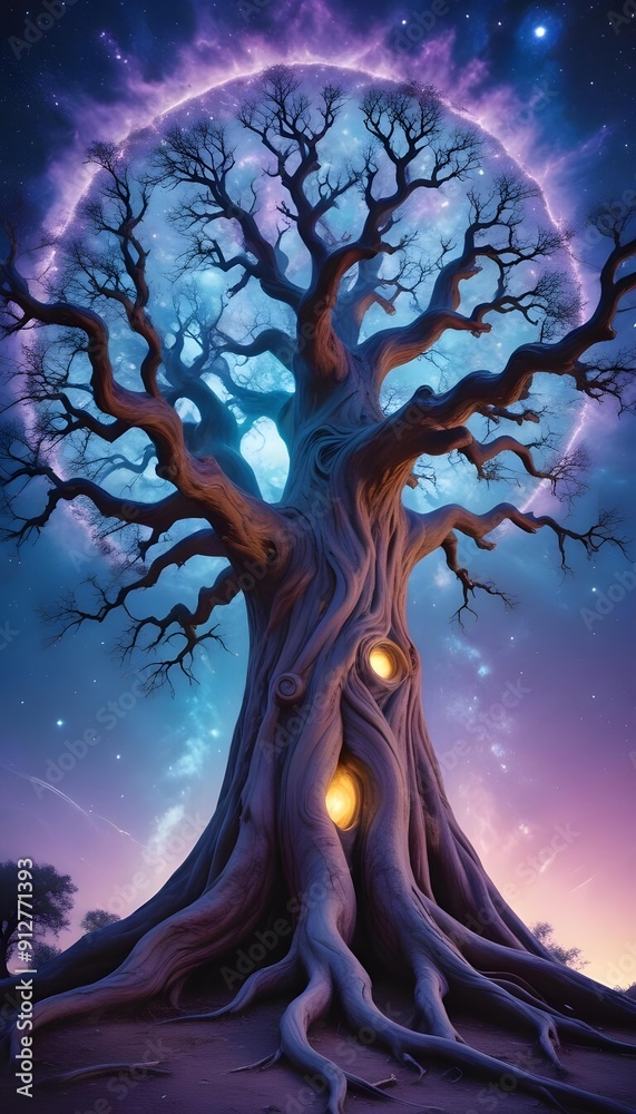 Horror An enormous Eldritch Tree with branches that generate galaxies and a trunk that sustains the Chaos Universe Horror An enormous Eldritch Tree with branches that generate galaxies and a trunk that sustains the Chaos Universe