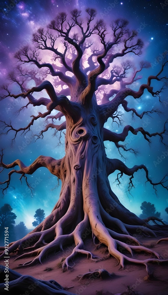 Horror An enormous Eldritch Tree with branches that generate galaxies and a trunk that sustains the Chaos Universe Horror An enormous Eldritch Tree with branches that generate galaxies and a trunk that sustains the Chaos Universe