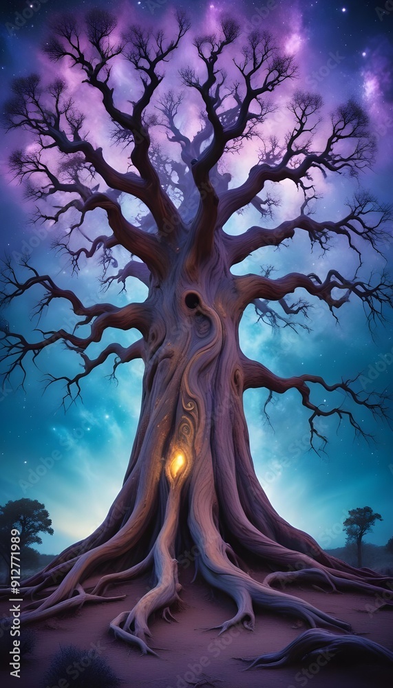 Horror An enormous Eldritch Tree with branches that generate galaxies and a trunk that sustains the Chaos Universe Horror An enormous Eldritch Tree with branches that generate galaxies and a trunk that sustains the Chaos Universe