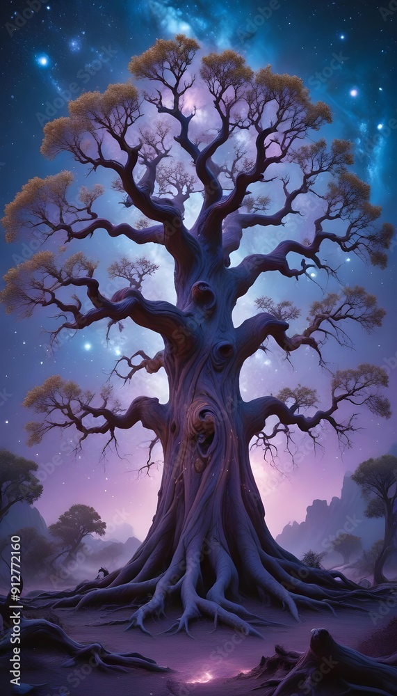 Horror An enormous Eldritch Tree with branches that generate galaxies and a trunk that sustains the Chaos Universe Horror An enormous Eldritch Tree with branches that generate galaxies and a trunk that sustains the Chaos Universe